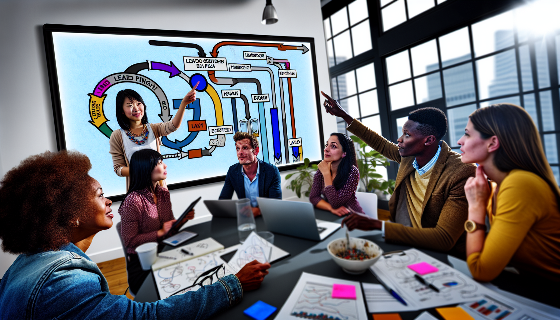 Photo of lead generation process