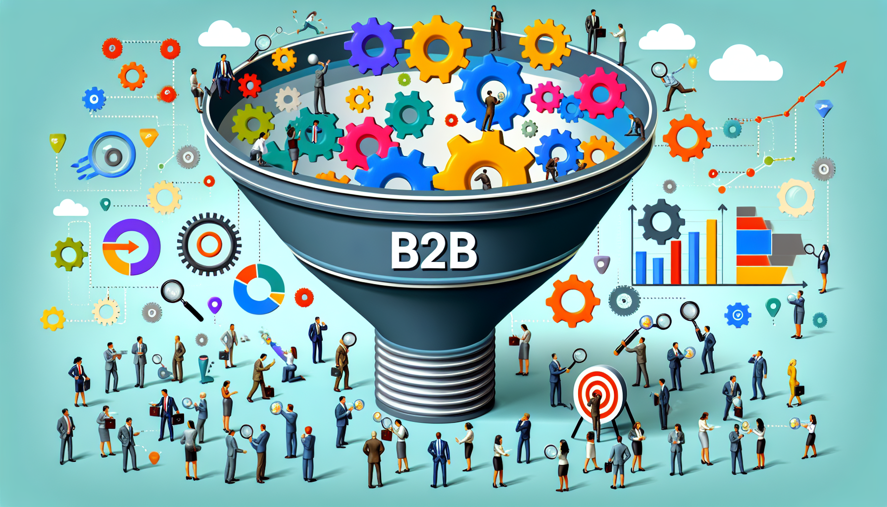 Illustration of B2B data in account-based marketing