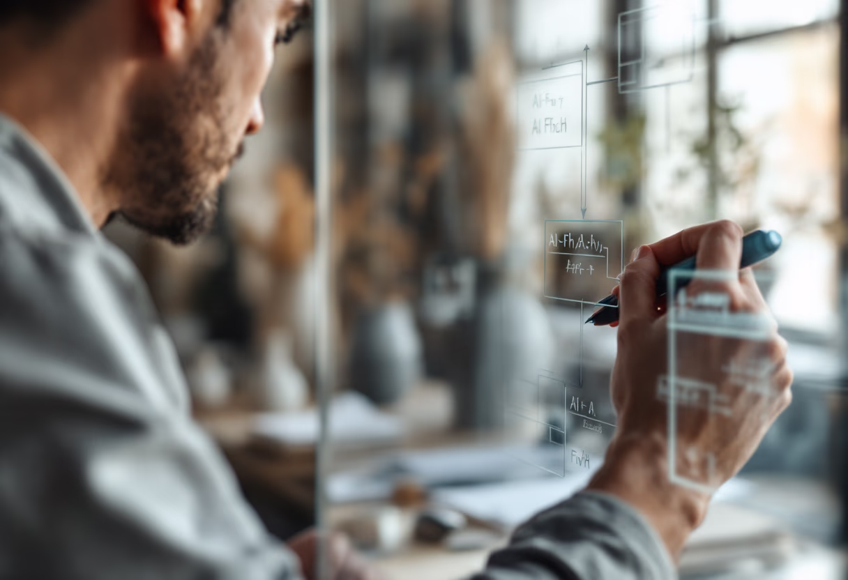 image of ai engineers working (for an ai healthcare company)