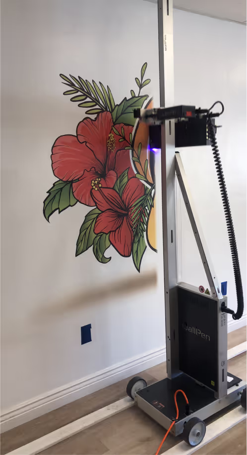 Wall printing machine 