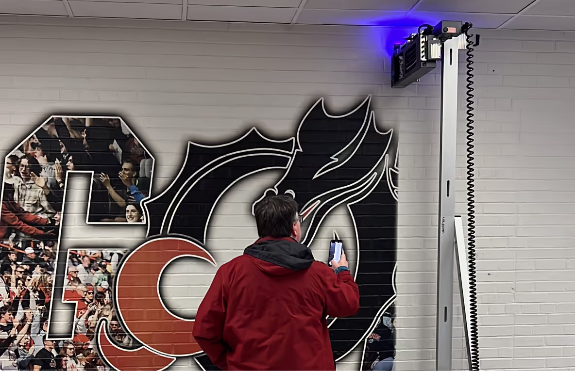 Wall printing machine