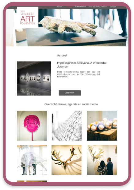 Mijn design voor de Van Vlissingen Art Foundation