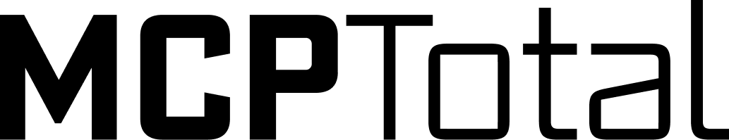 MCPTotal company logo in black text on a transparent background.