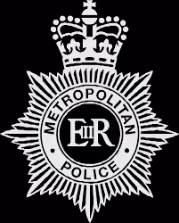 Met Police logo in black and white