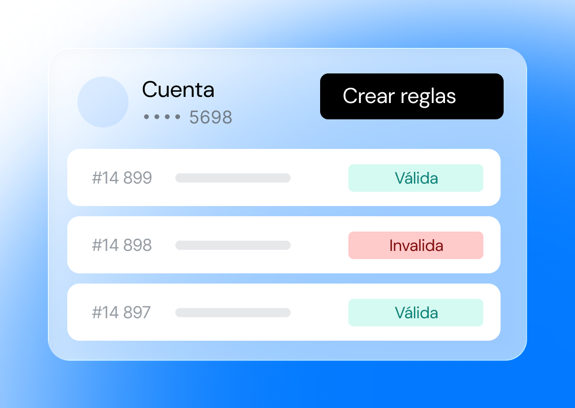 Opera con tus reglas de negocio