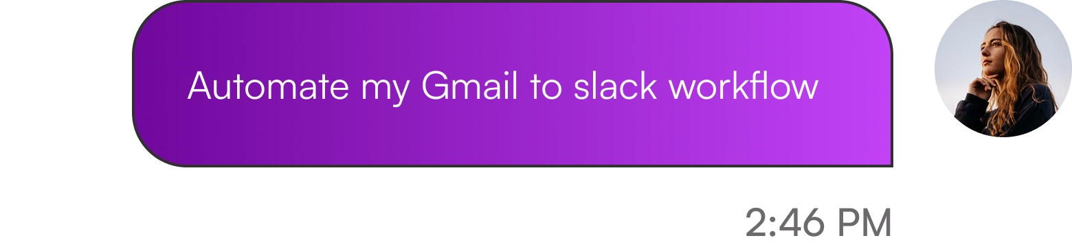 User's interaction with AI chat