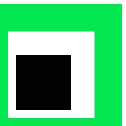 Squares representing the different fill sizes