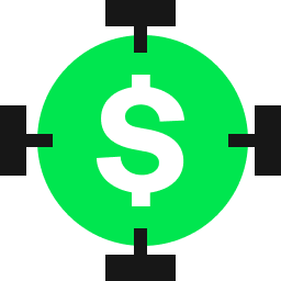 A target circle with a dollar sign representing the optimization of pricing