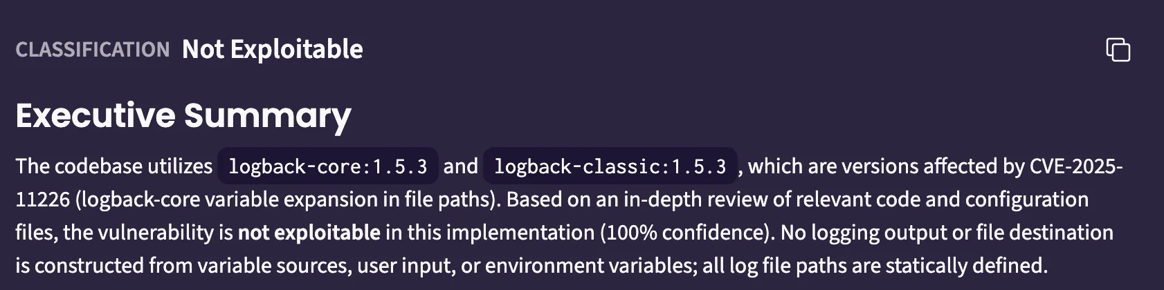 Detailed exploitability assessment connecting vulnerability data to actionable remediation steps