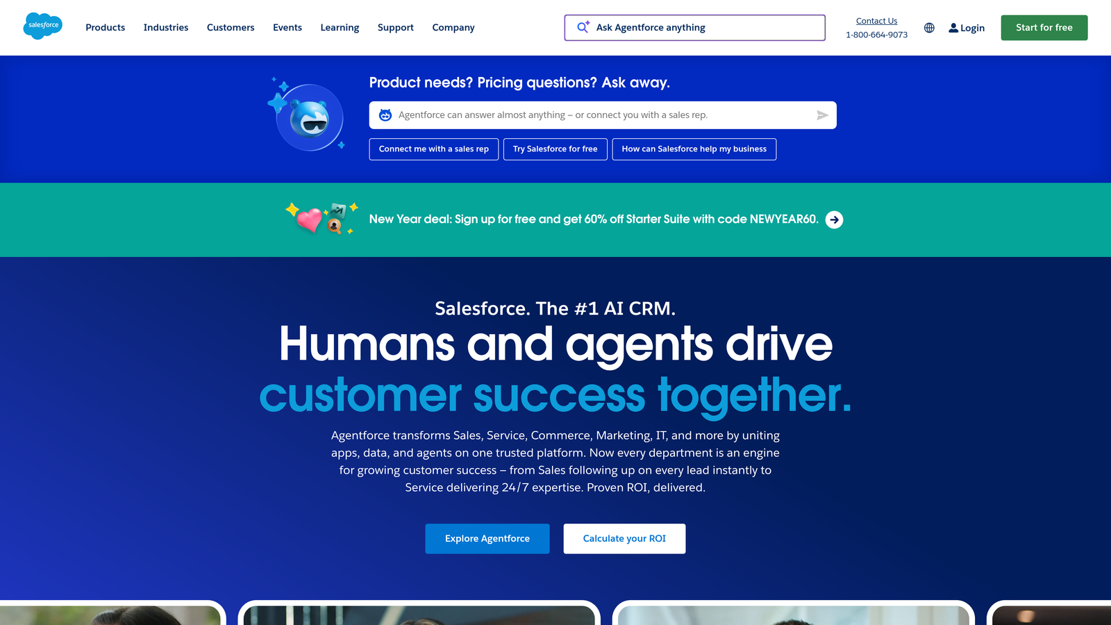 Screenshot of Pardot website homepage