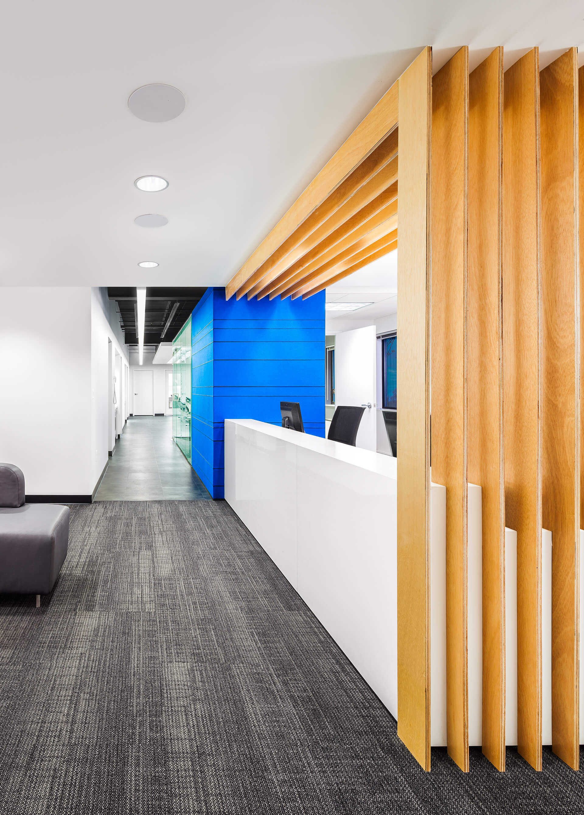 Patient reception area at Owens Orthodontics Denver office