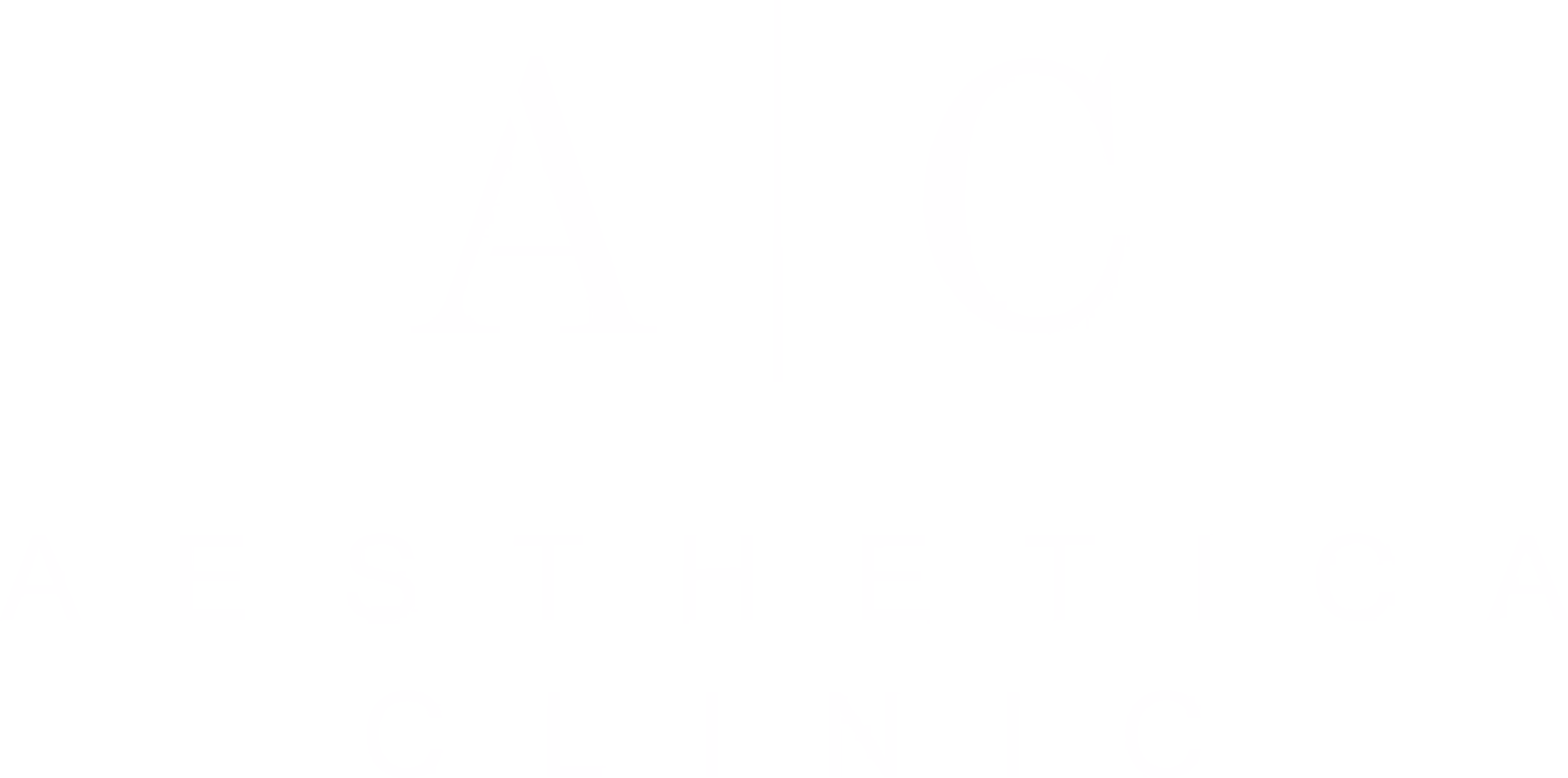 Aesthetica logo in white