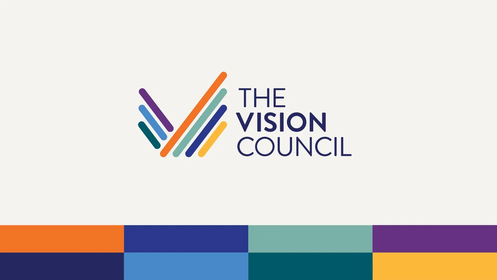 The Vision Council’s redesigned logo and brand color palette.