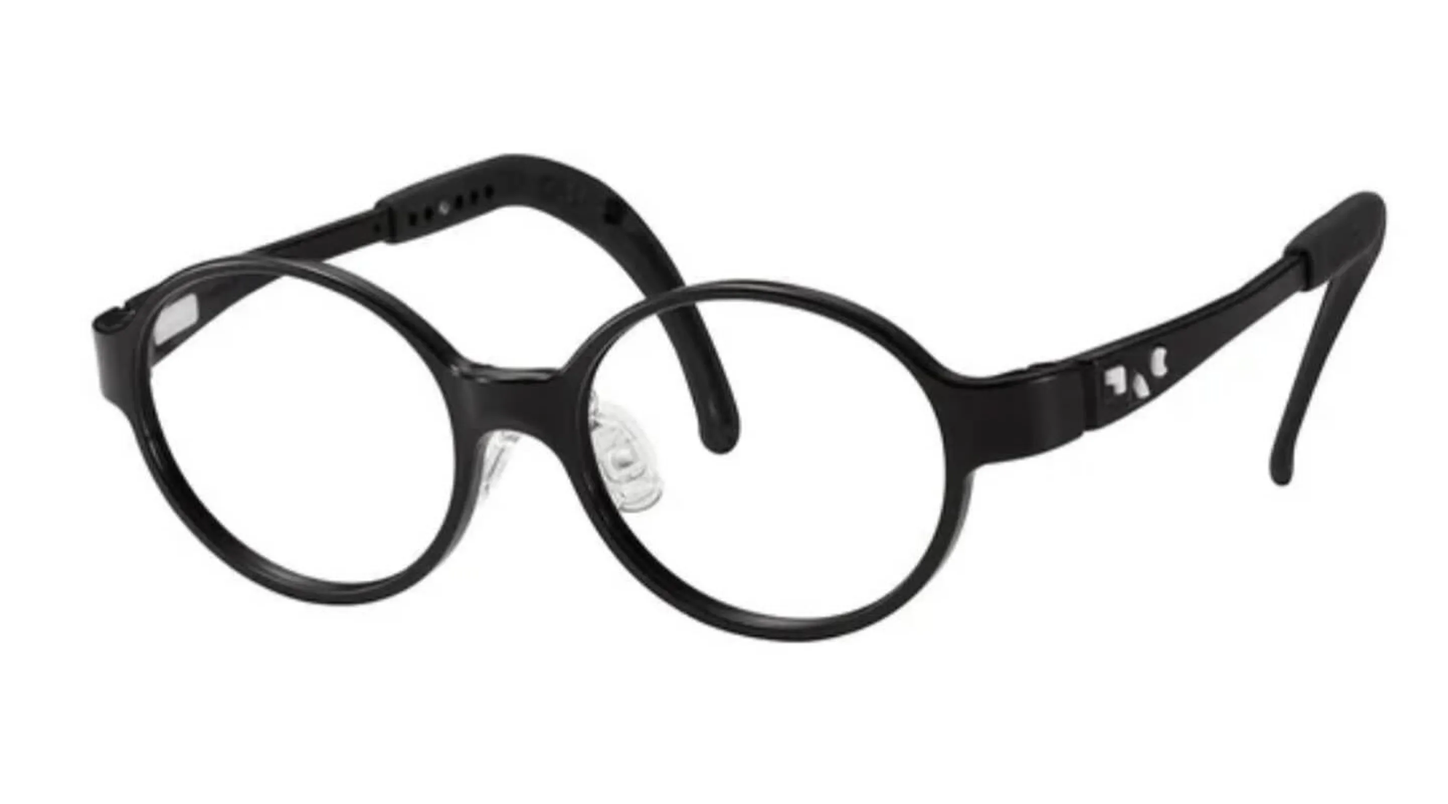 Durable flexible children's prescription glasses with round frames for active kids