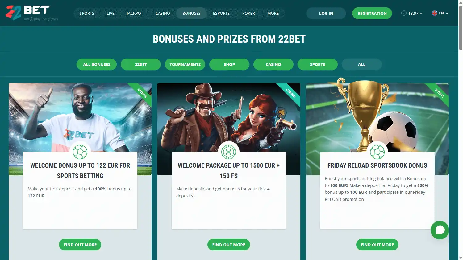 Casino games lobby screenshot