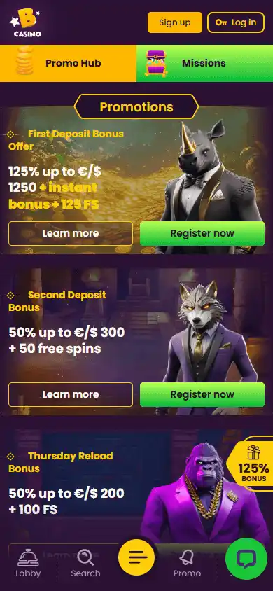 Bizzo Casino Promotions Mobile