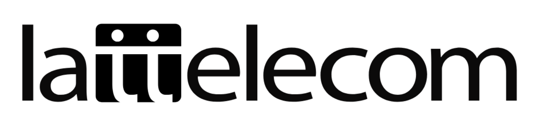 The phrase 'la elecom' displayed in lowercase black letters on a white background.