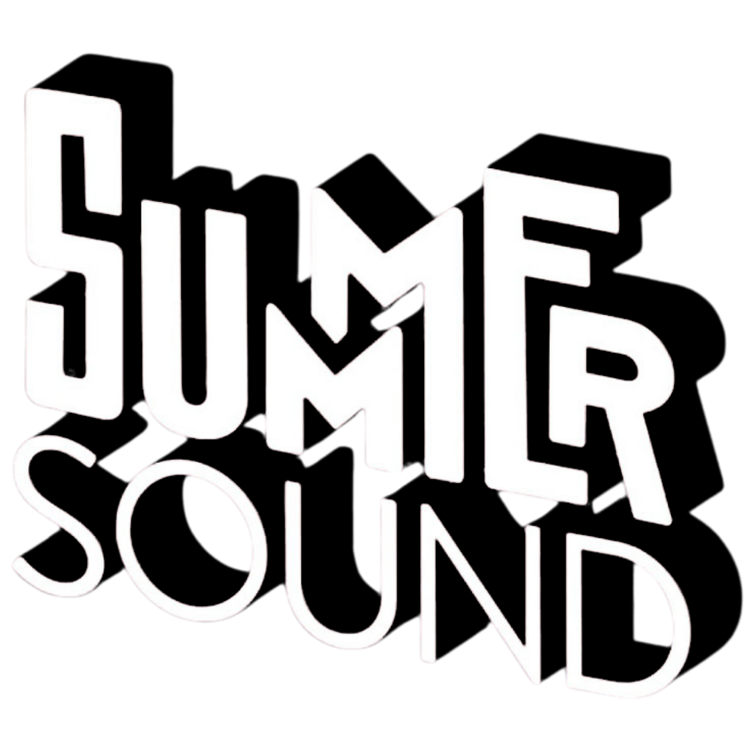 Stylized white text logo reading 'SUMMER SOUND' on a black background.