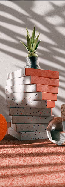 3D Render with Lighting and natural assets.