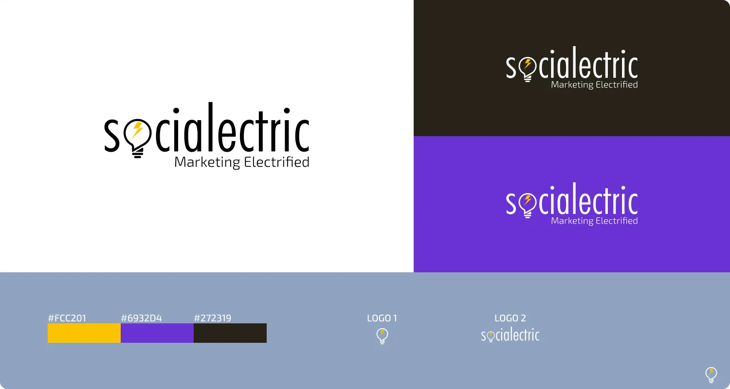 Logo of Socialectric and make your customer easily to understand what it stand for