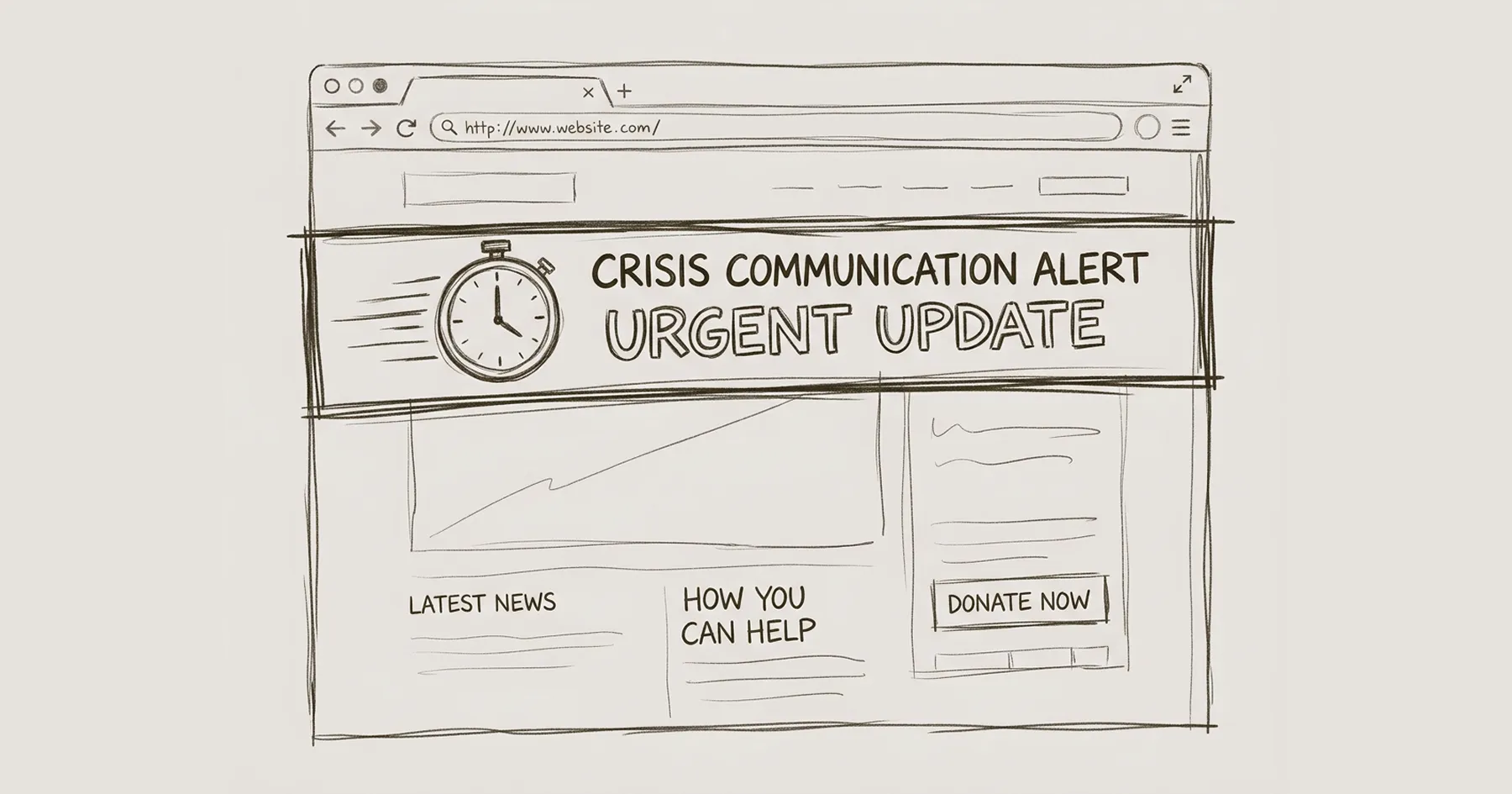 Nonprofit Website Crisis Communication