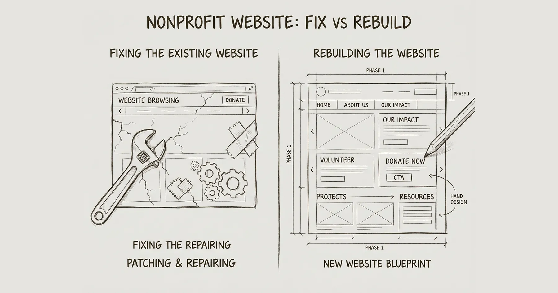 Nonprofit Website: Rebuild vs. Fix