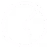 White clock icon showing time at approximately 9:10 on a black background.