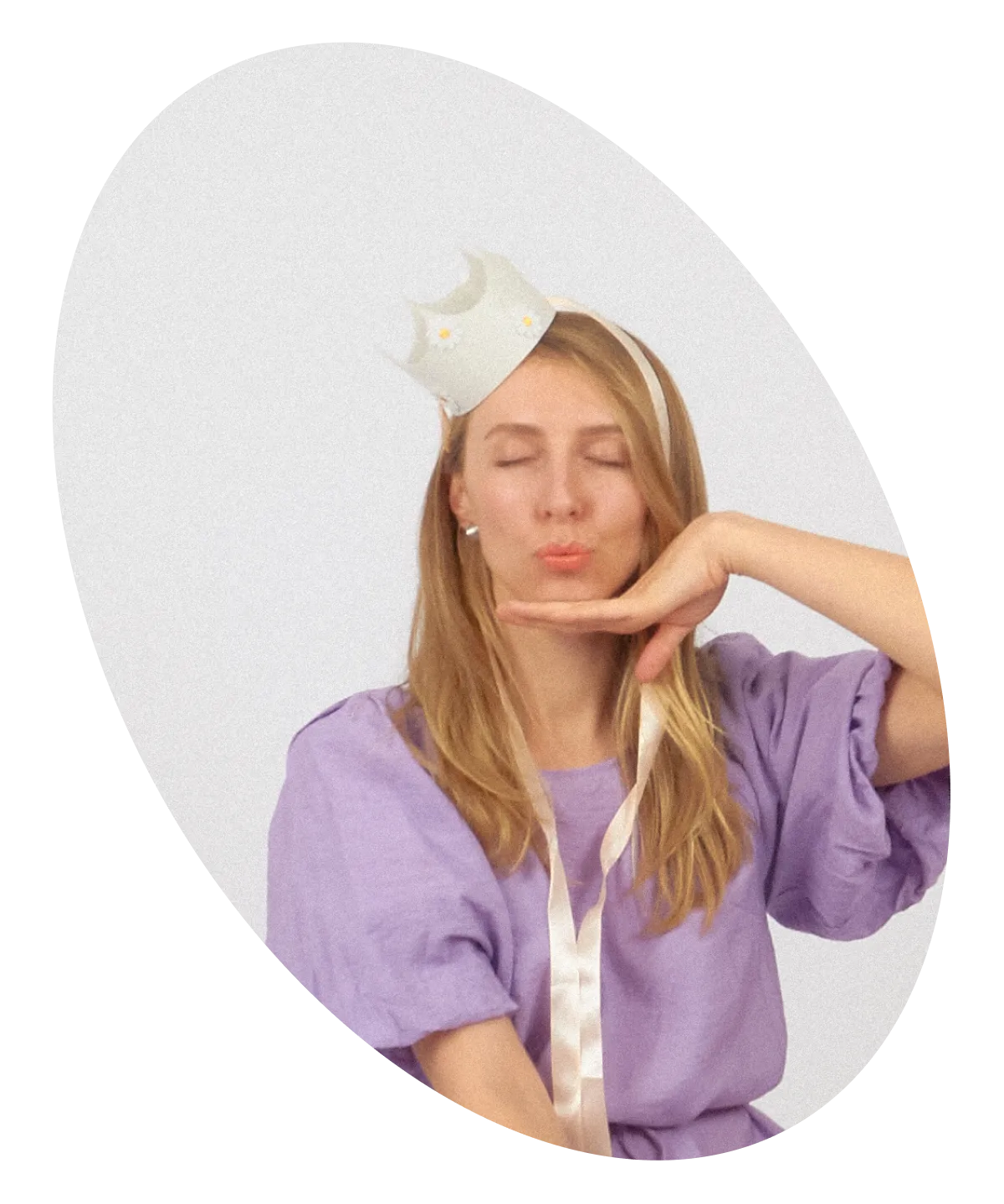 Tanya — CEO & soul of Click Click, posing with a playful gesture