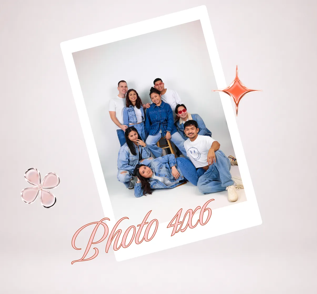 Four by six printed photo sample from a Click Click self-portrait group session