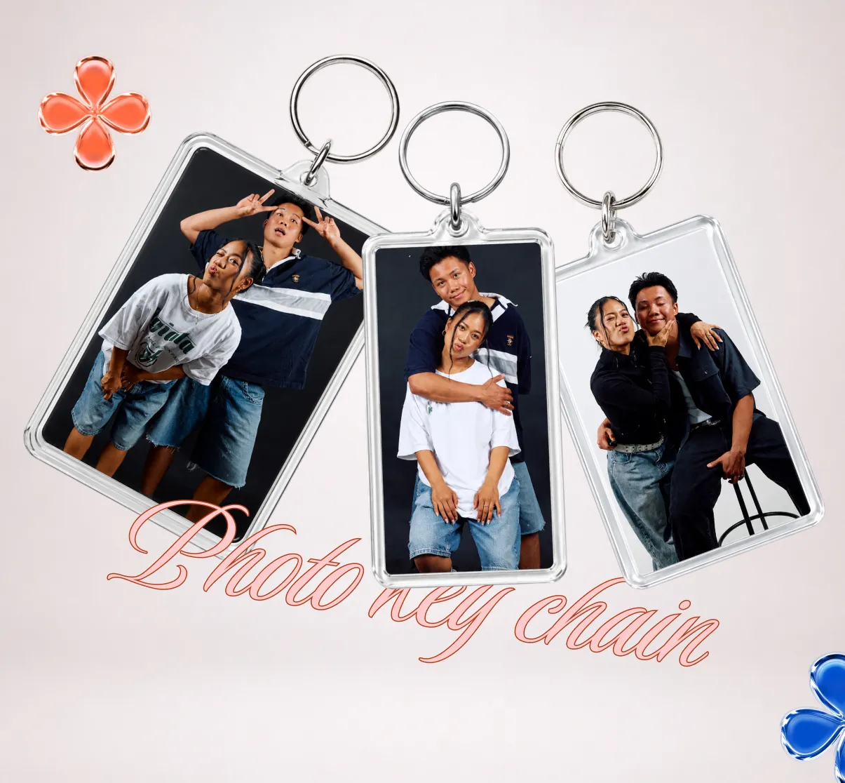 Photo keychain samples with Click