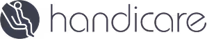 Handicare brand logo with stylized figure and text.