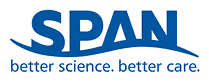 SPAN logo with tagline 'better science. better care.'