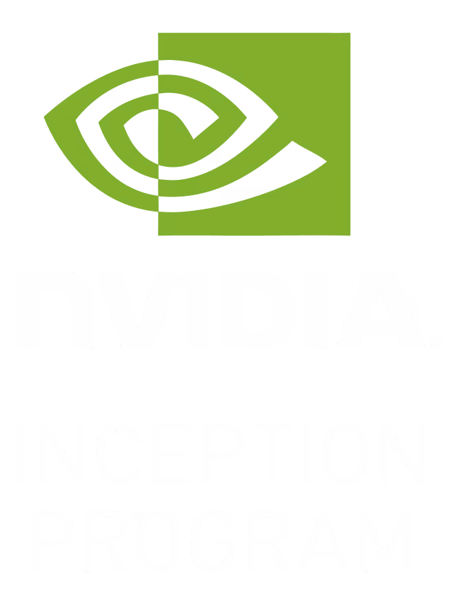 NVIDIA Inception Program logo with a green eye icon above the program name text.