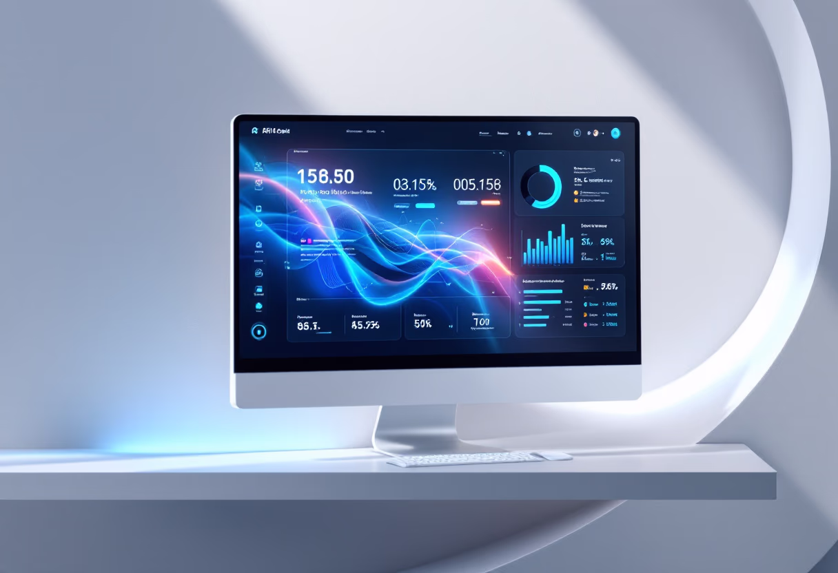 [interface] image of mobile app usage (for a ai fintech company)