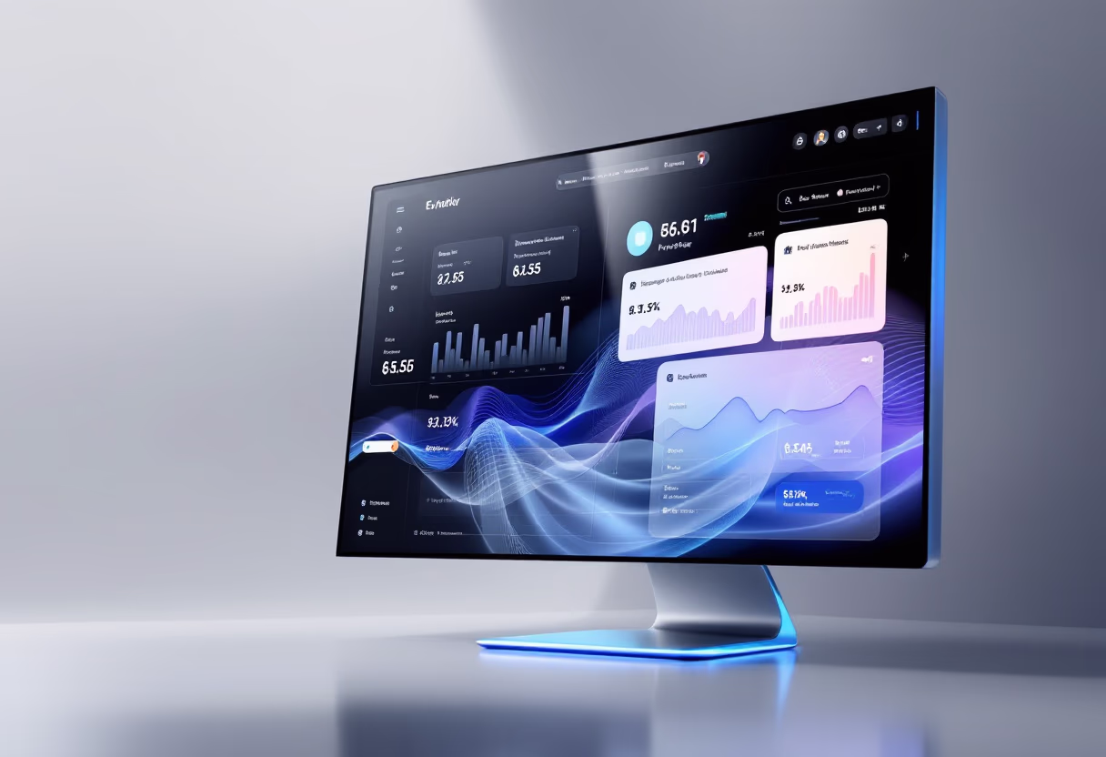 [interface] image of a dashboard interface (for a productivity tools business)