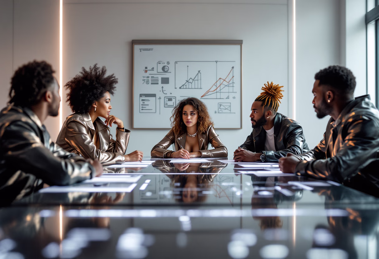 image of brainstorming session (for a productivity tools business)