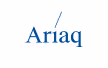 Logo Ariaq in blue text with a diagonal line above the letter i.