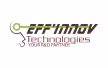 Logo vert et marron avec texte «EFFINNAY Technologies YOUR IS IP PRINTING».
