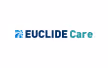Logo Euclide Care with blue and green text and abstract symbol.