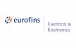 Logo Eurofins with text Electrical & Electronics in blue and gray.