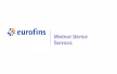 Logo Eurofins Medical Device Services with colorful dots and blue text on white background.