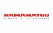 Logo HAMAMATSU avec le slogan PHOTON IS OUR BUSINESS en rouge et gris.