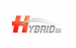 Logo HYBRID SA avec un H rouge stylisé suivi de texte gris.