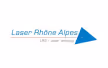 Logo de Laser Rhône Alpes avec une flèche bleue pointant à droite.