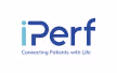Logo iPerf with the tagline Connecting Patients with Life.