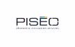 Logo PISEO avec le slogan « plasma innovation services » en gris et bleu foncé.