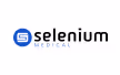 Logo de Selenium Medical avec un symbole bleu et du texte noir et bleu.