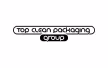 Bouton rectangulaire avec texte flou noir sur fond blanc