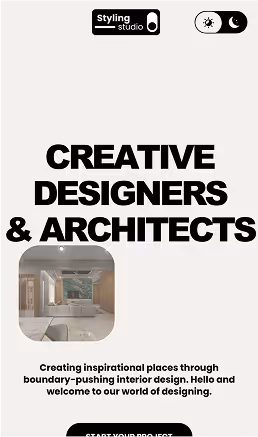 Home page of Styling Studio