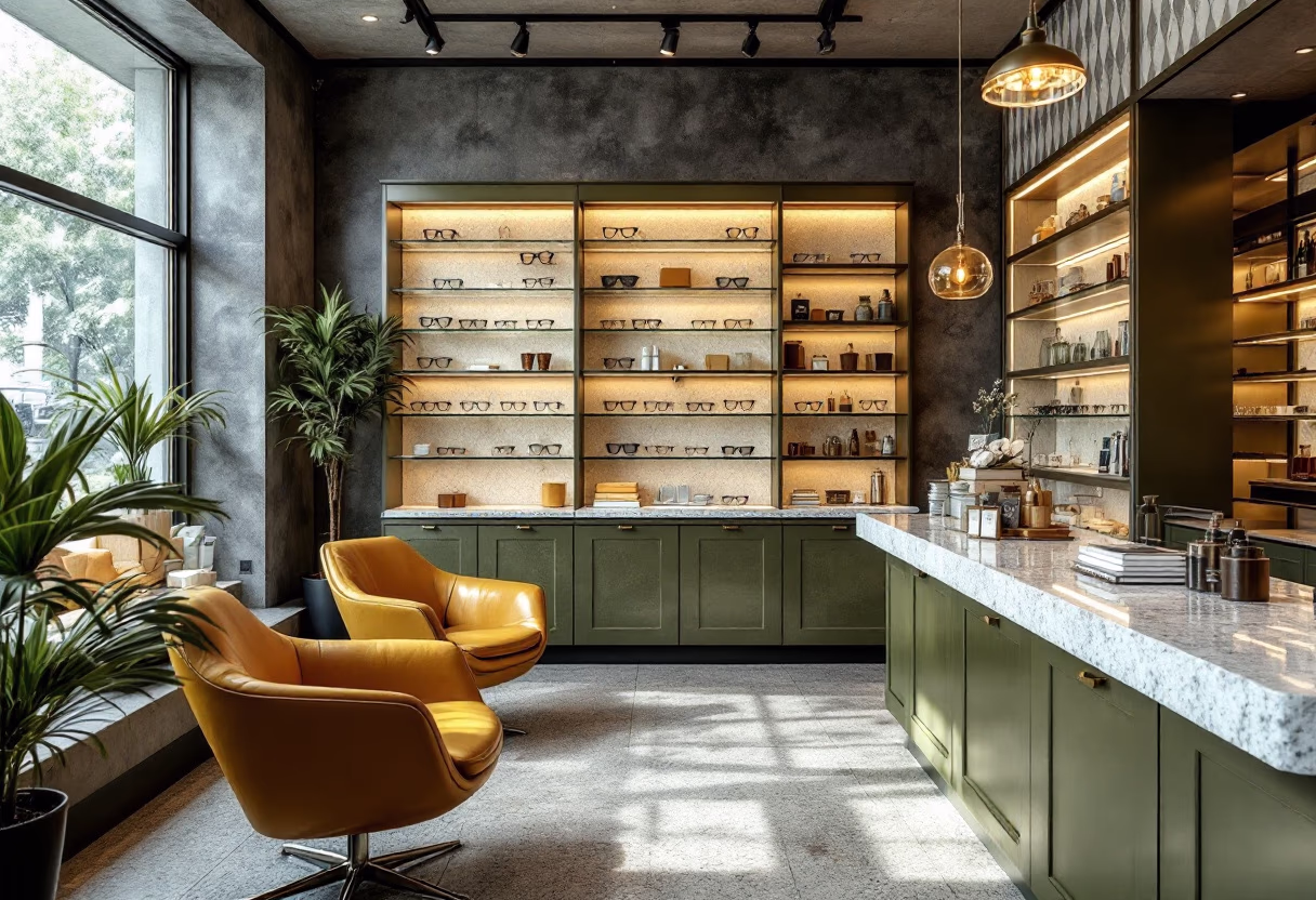 historical progression of the optician store - 1970s